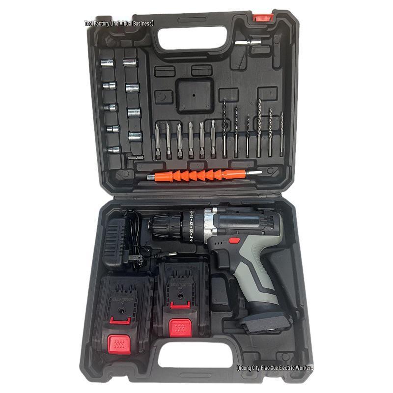 Industrial Ultra-Power Lithium Dual-Speed Electric Drill & Impact Screwdriver