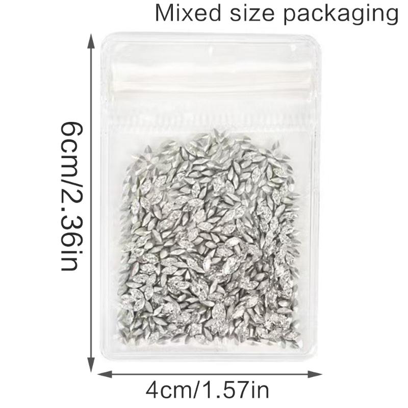 50/500 Pcs Crystal Nail Rhinestones Irregular Shaped Nail Rhinestones, Crystal Nail Charms for Nail Art Jewelry Making