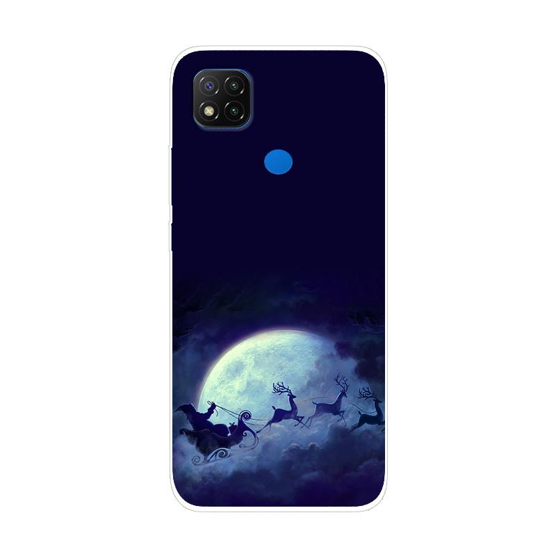 Soft Silicone Case For Xiaomi Redmi 9C NFC Case Soft TPU Christmas Phone Case For Xiaomi Redmi 10C 9C Case Redmi 9 C NFC Cover