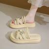 Fashion Sandals for Women Black Open Toe Platform Asian Size Woman Shoes The Best Luxury 2025 High Quality Comfort Summer Comfortable