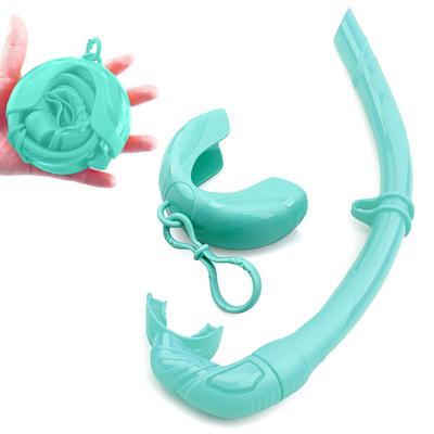 Diving Snorkel Waterproof Portable Foldable Multi-color Silicone Freediving Snorkel For Swimming Diving