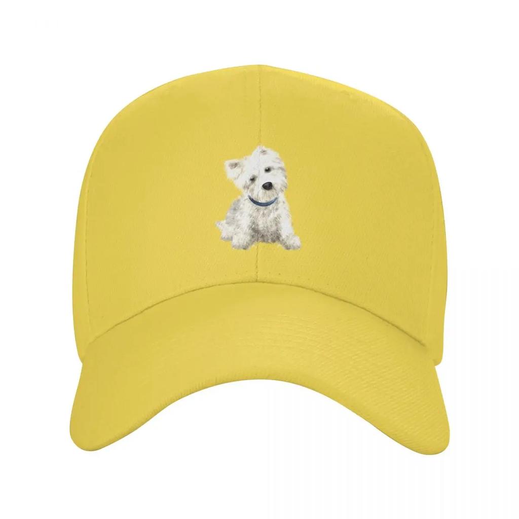 Vlastní Baseballová Čepice West Highland White Terrier Dámská Nastavitelná Život Je Lepší S Westíkem Kšiltovka Streetwear Snapback Čepice