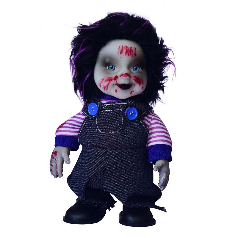 Frightening Electric Walking Ghost Doll For Halloween Creepy Decorations With Realistic Features