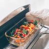 HARIO Made in Japan Heat-resistant Glass Storage Container Square 1400ml BUONO kitchen KSTL-140-TW Clear