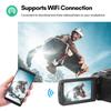 4K Digital Video Camera WiFi Camcorder DV Recorder 56MP 18X Digital Zoom 3.0 Inch IPS Touchscreen Supports Face