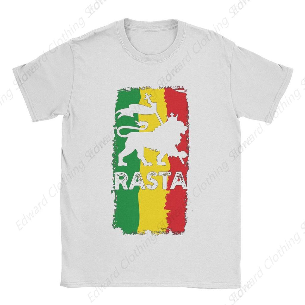 Summer Rastafari Rasta Lion Of Judah for Men Women T Shirt Outfits Unique Tees TShirts Pure Cotton Graphic Printing Clothing