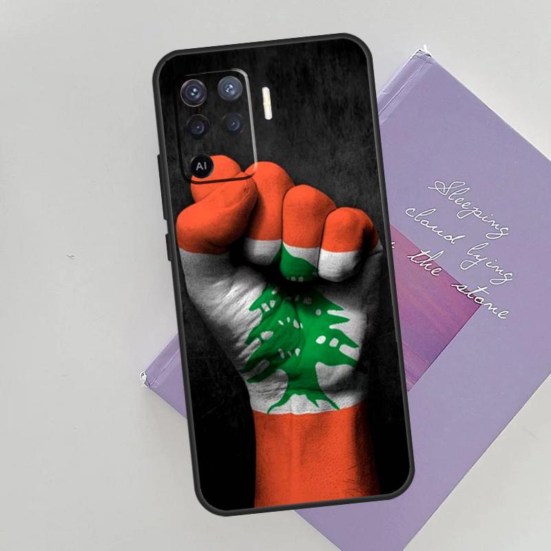 Lebanon Flag Phone Case For Oppo A74 A53 A54 A94 A15 A16 A17 A52 A72 A76 A96 A57S A58 A78 A98 Back Cover