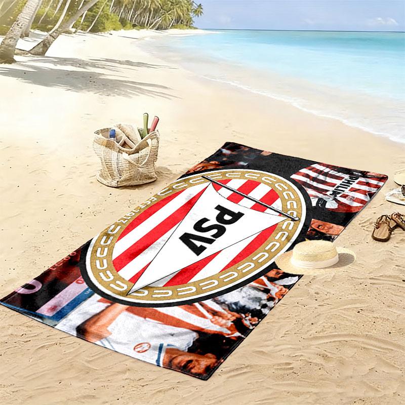 PSV Eindhoven Player Print Beach Towel, Large Soft Quick Dry Towel for Beach Camping Swimming