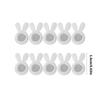 Acrylic Rabbits Ear Earring Support Nonslip Silicone Backs For Heavy Earrings Comfortable Allergy Proof Clear Design