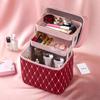 MDNG Portable Travel Cosmetic Bag - Double-Layer Organizer