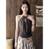 Women's French Halter Neck Tank Top