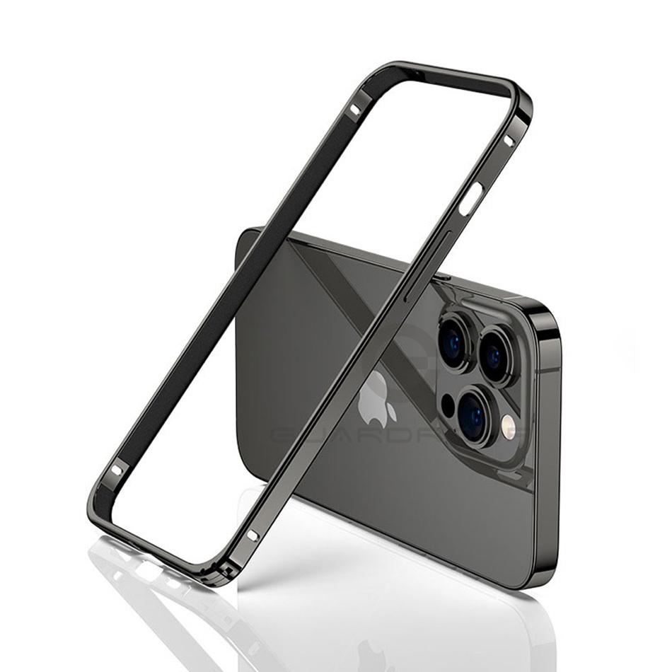Light Alloy Bumper Case For For Iphone 12 13 14 Plus 1 16 17 Pro Max Thin Aluminum Metal Frame Protective Back Acccessories