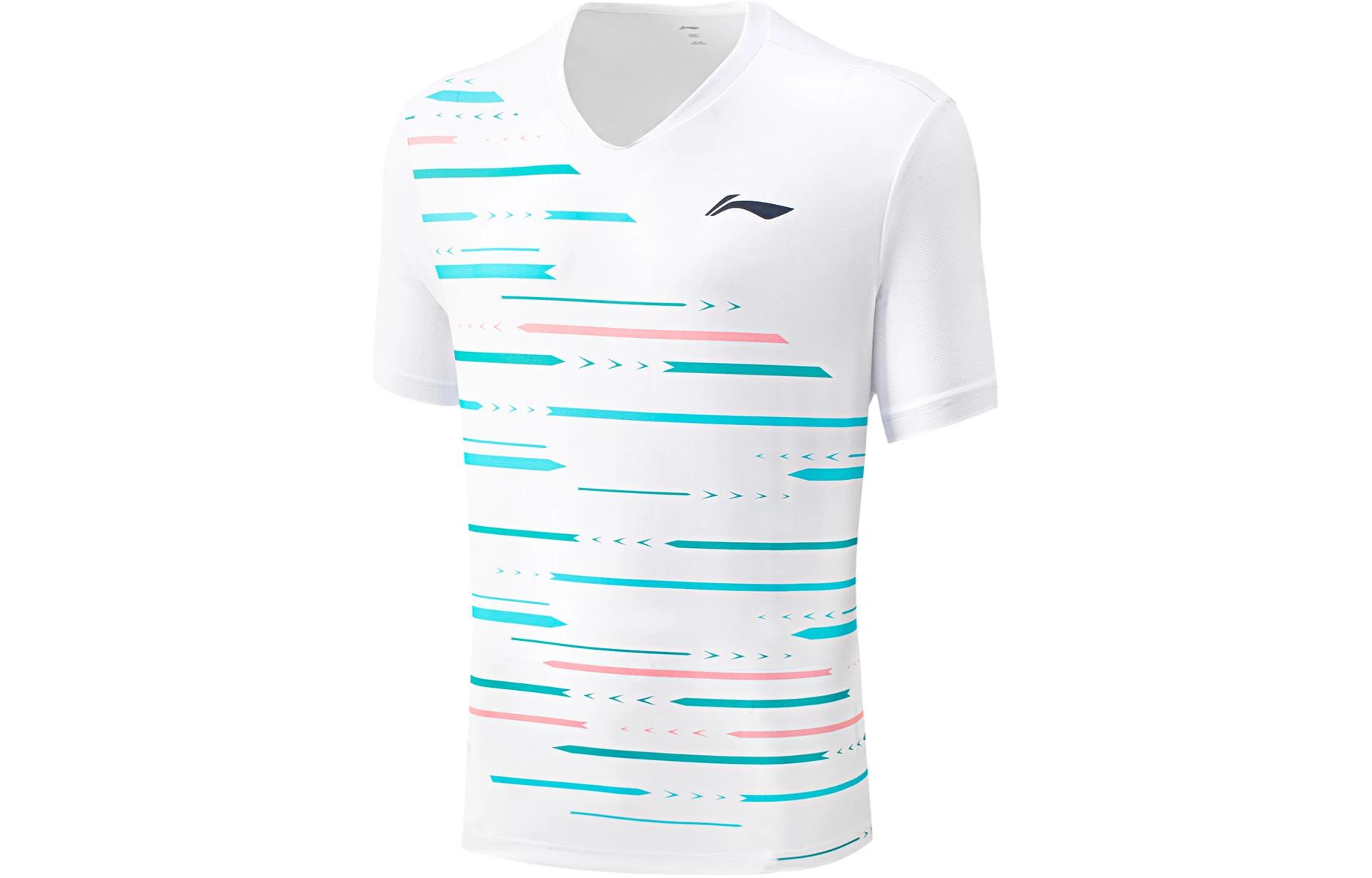 Футболка для бадминтона Li Ning, унисекс, стандартная, белая, AAYU155-2 2XL
