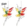Backpack Bag Charms 2Pcs Glitter Ballet Girl Keychain, 2D Acrylic Hanging Pendant for Backpack, Sparkling Holiday Party Decorations Dancer Car