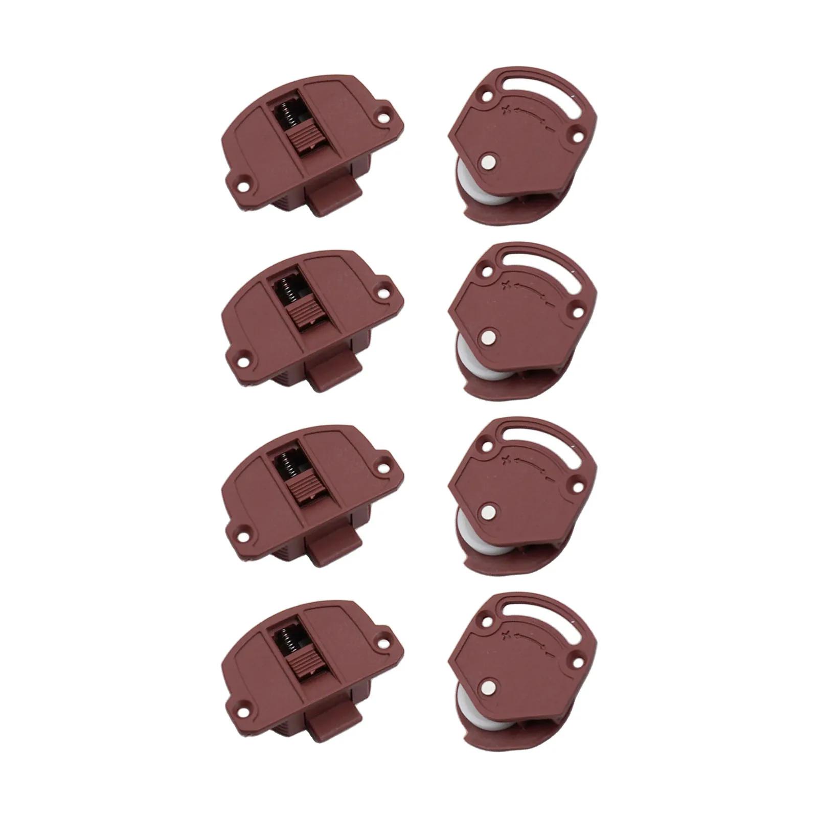 Для раздвижных дверей Дверной ролик Колеса для раздвижных дверей Коричневый белый Колесо Легкая установка Долговечность 4pcs