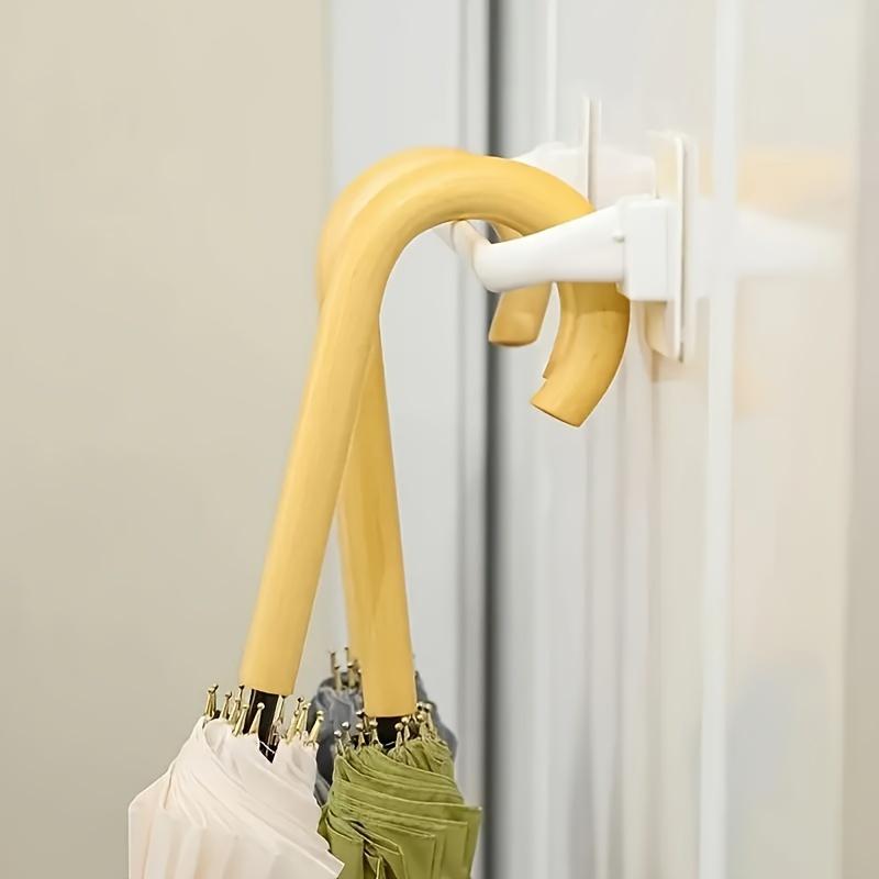 1pc Modern Wall-Mounted Umbrella Holder - Plastic, Casual Style, Easy Install, Space-Saving Design for Organizing Umbrellas and Draining Rainwater