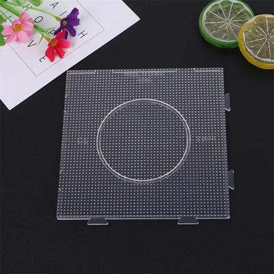 4PCS 2.6mm/5mm Fuse Beads Transparent Big Square Pegboards Ironing Beads Boards DIY Material Template Melting Beads Pegboard
