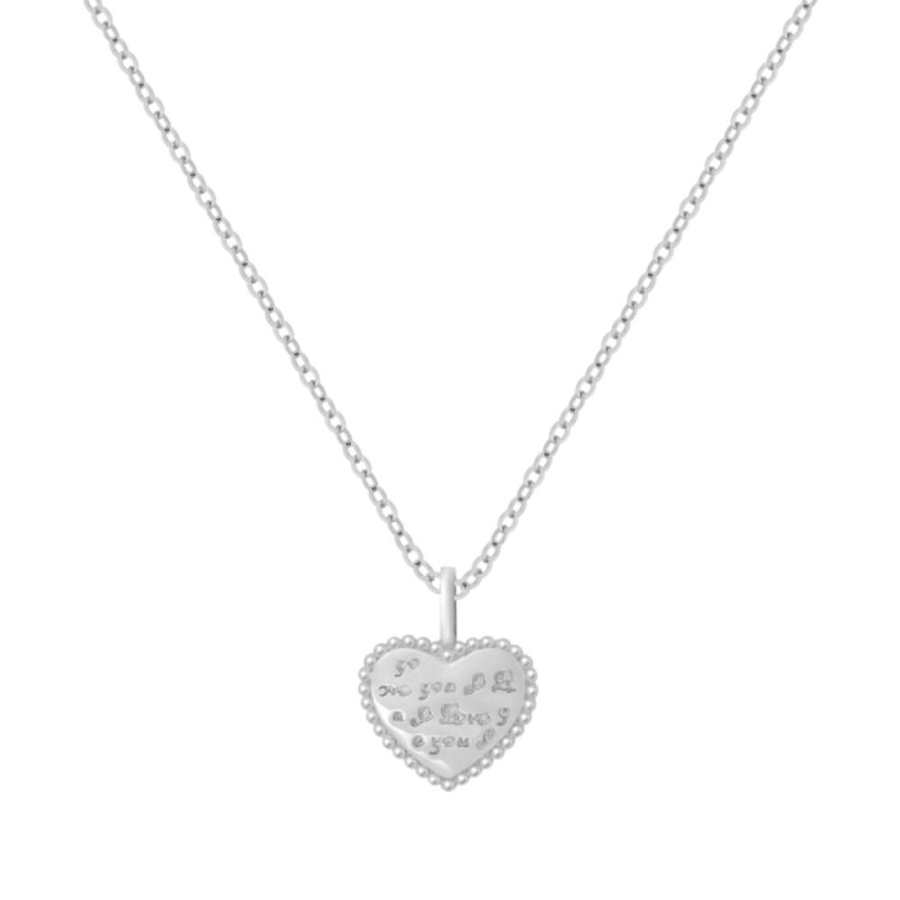 [92.5 Silver Necklace] Sweetie Grace Necklace / Heart Necklace+