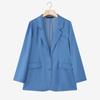 ZANZEA Women Casual Turn Down Collar Loose Long Sleeve Cardigan Tops