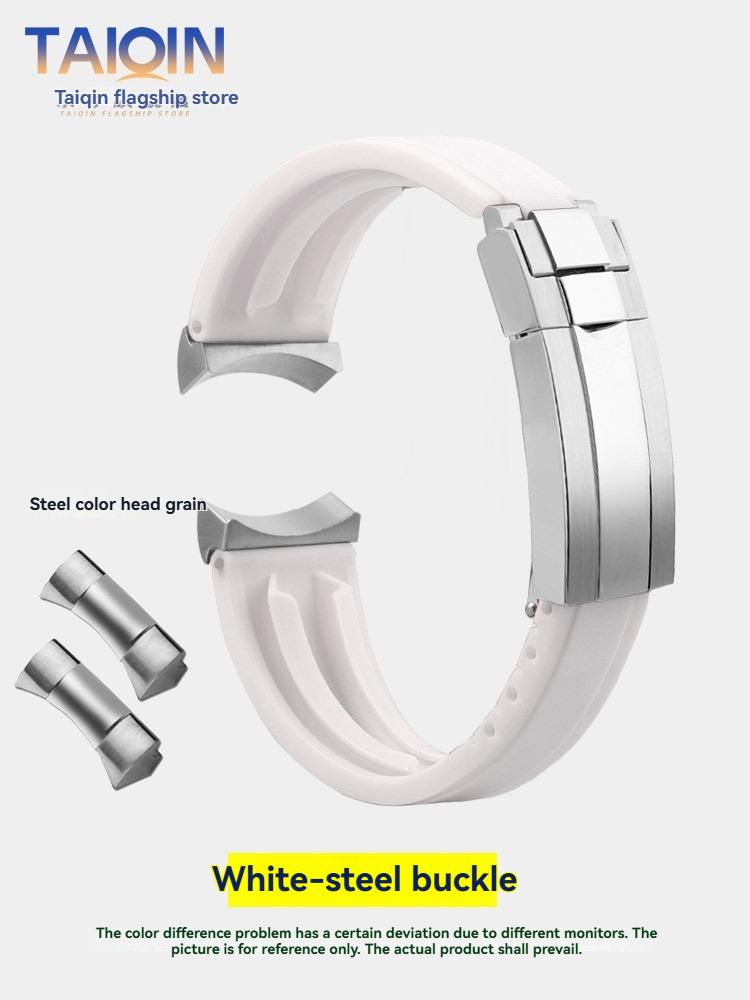 

20mm 21mm 22mm Steel Particle Adapter strap For Tudor 1958 Biwan M79360N M79363 M79030 Rubber Waterproof Watchband Bracelet 20mm