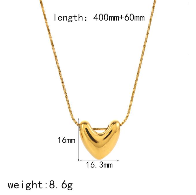 European and American Fashion Trend Charm Gold Stainless Steel Necklace 1