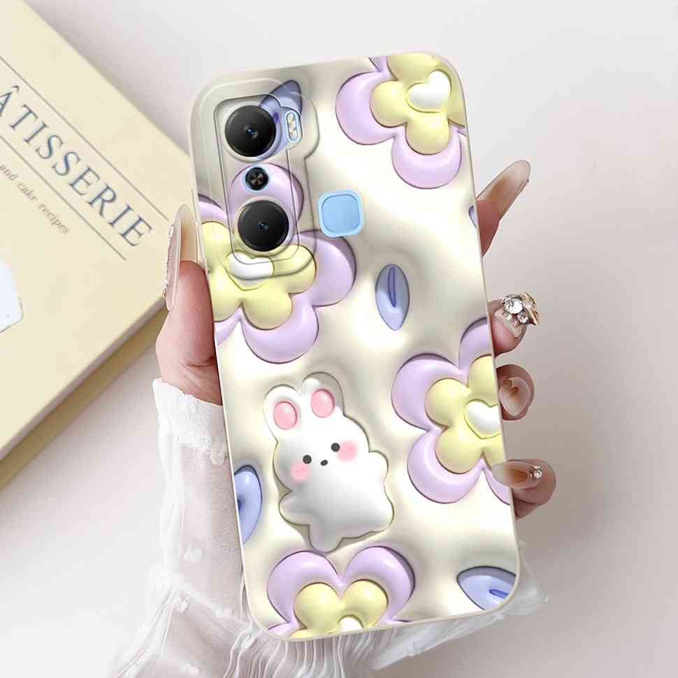 Hülle Für Infinix Hot 12 Pro X668C Schutzhülle Weich Schlank Niedliches Cartoon-Muster Abdeckung Für Infinix Hot 12 Hot12 Pro Handyhüllen Abdeckung