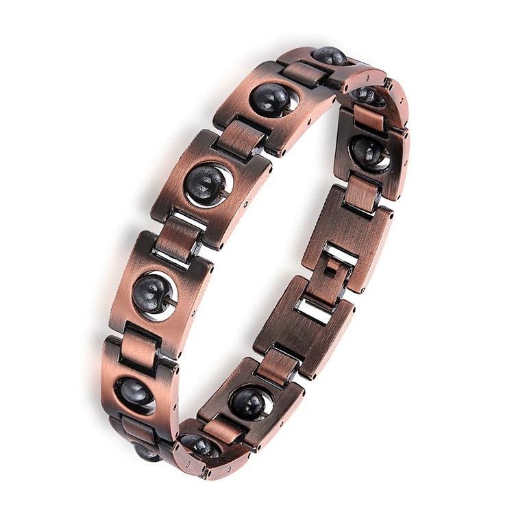 Aeteey Herzförmiges Reines Kupfer Armband für Frauen Magnetisches Armband Schmuck Geschenke