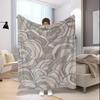 Abstract Pattern Blanket Microfiber Flannel Cover Blanket Bedroom Living Room Sofa Soft And Comfortable Home Decoration