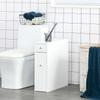 Bathroom toilet cabinet with toilet paper storage - 2 MDF organizer drawers - 17 x 48 x 58 cm