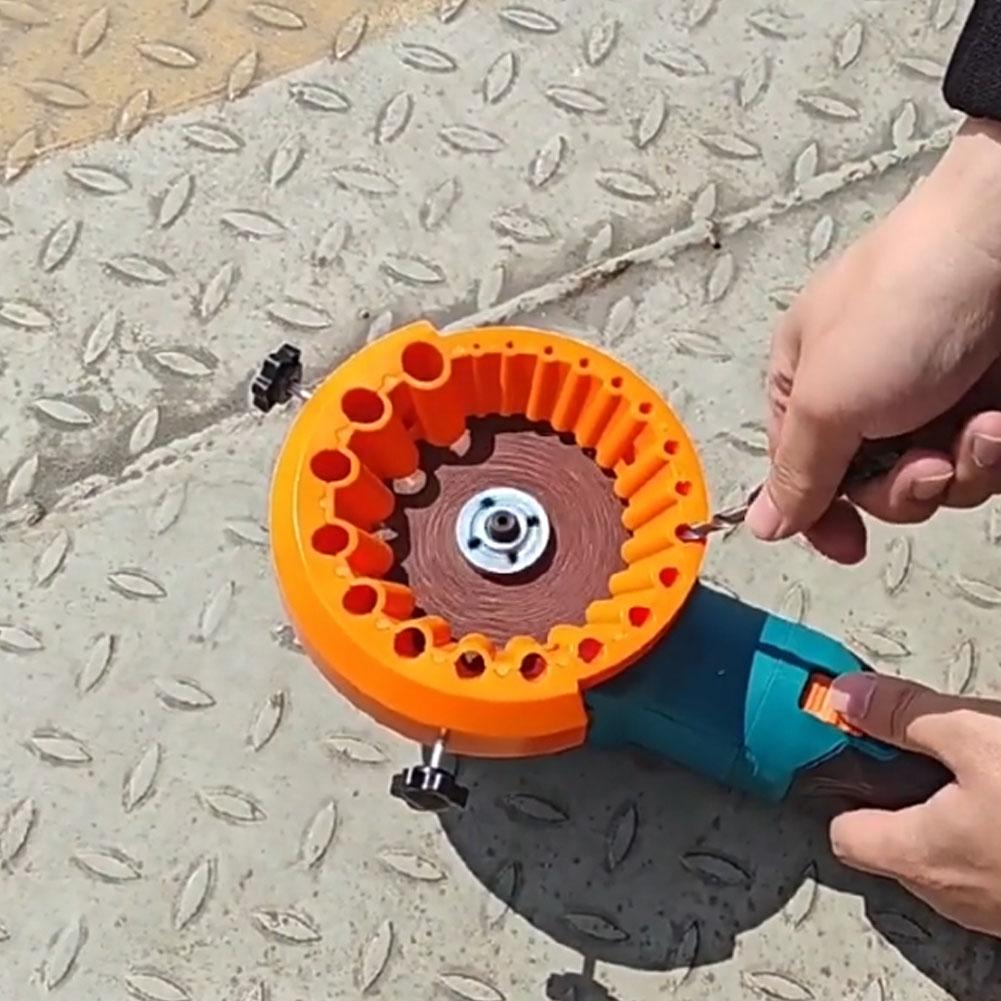 118 Degree Angle Grinder Drill Bit Sharpener Power Drill Bit Grinding Tool for 2 to 13mm Drill Bits