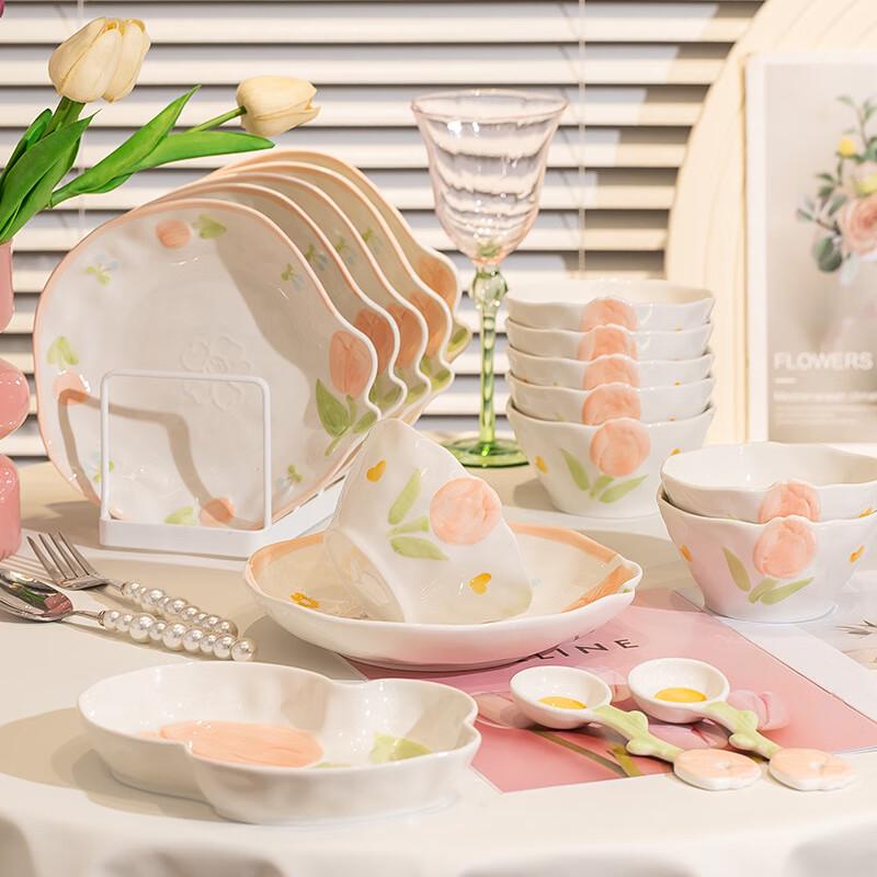 Modre Lanka Warm Tone Ceramic Dinnerware Set