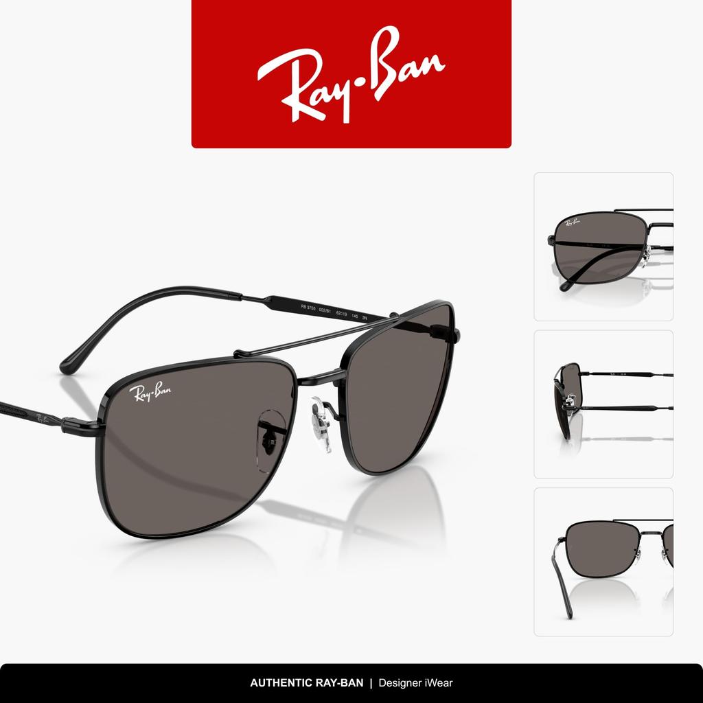 Sunglasses 0RB3755 BLACK DARK GREY Polarized [Ray-Ban] (Black/Dark Grey) 002/B159