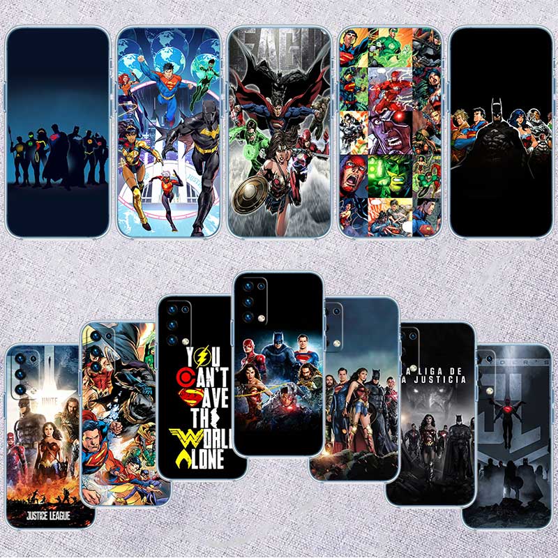 RE42 Justice league Transparent Phone Case for Motorola Moto Edge 20 30 40 50 S30 Fusion Ultra Pro Neo Lite + G200 G23