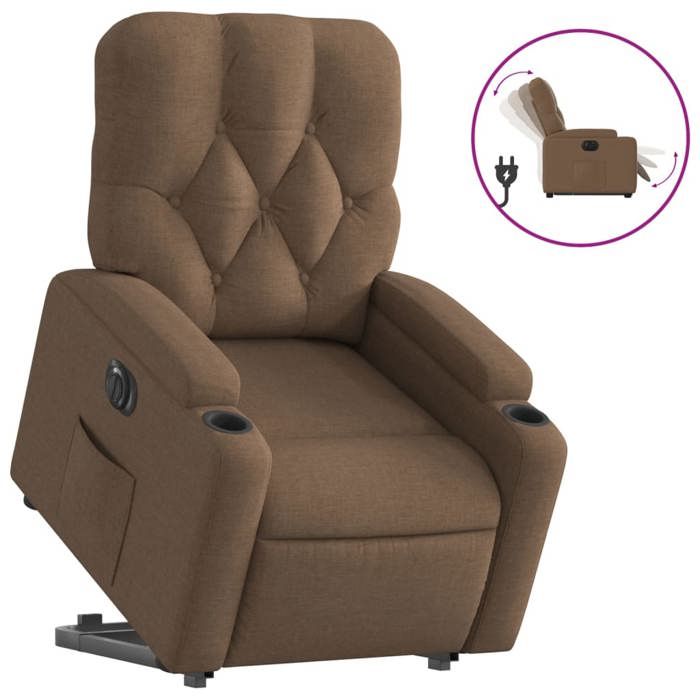 VidaXL Electric Recliner, Relaxation Chair with Adjustable Backrest and Footrest, Living Room Seat, Modern, 3204738