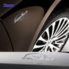 2ks nerezová vnitřní samolepka Laurin & Klement pro Skoda Superb Fabia Octavia Rapid Superb Yeti Kamiq Scala Karoq Decal