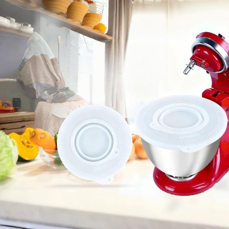 1 ks DIY Příslušenství Silikonový Míchací Mísy Víko Kryt Vhodný Pro 4,5-5 Quart Stojanové Mixéry s Naklápěcí Hlavou Mísa