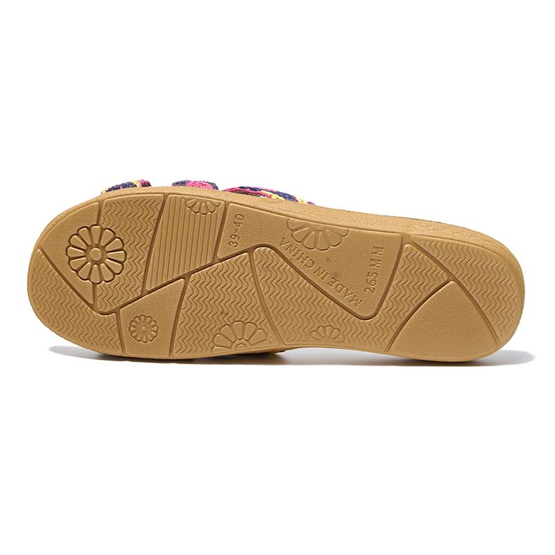 Plus Size Women'S Slippers Flat Sandals Linen Lightweight Casual Summer Slippers Women for Home Slipper