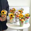 5 Piezas Caja de Flores Impermeable Bolso para Ramo Grueso Caja de Embalaje para Flores Bolso de Papel Kraft Resistente a los Arañazos Para Fiesta Festival