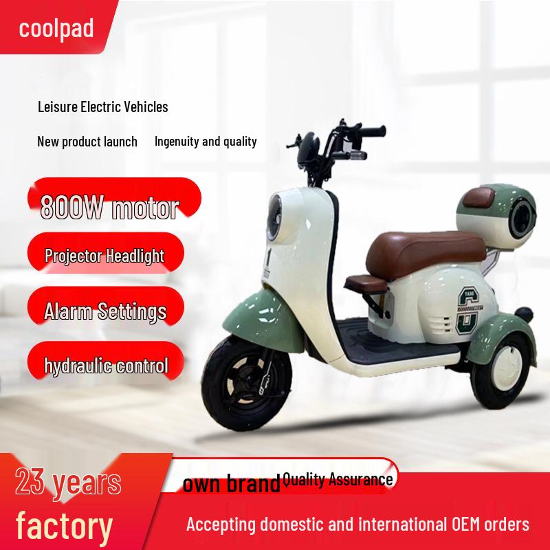 Electric Tricycle Scooter for Kids, Women, Deliveries, and Seniors