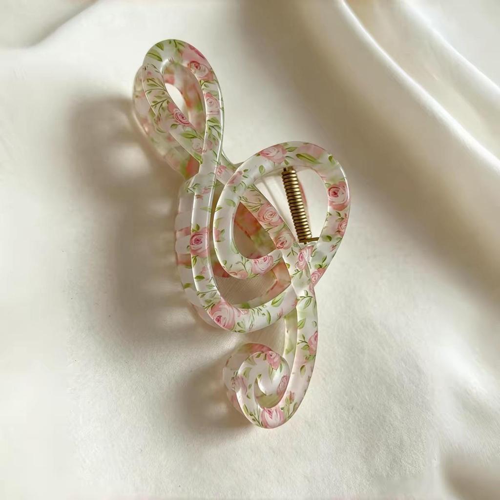 Korean Leopard Print Bow Hair Claw: Extra Large High-End Half Updo Clip for Women