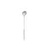 Golden Cherry Blossom Long Handle Stainless Steel Spoon - Japanese Style for Coffee, Dessert, and Ice Cream.