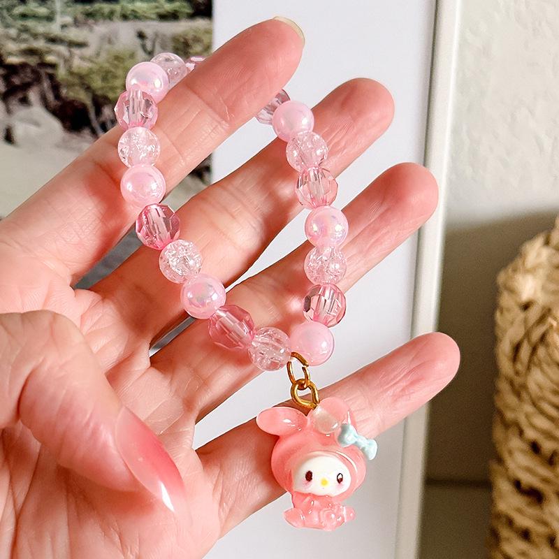Sanrio Cartoon Gelee-Farbe Perlenarmband für Mädchen und Schülerinnen