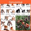 Childrens Pvc Animal Figures Set Featuring Simulated Gorilla And Monkey Collectibles For Play And Decor