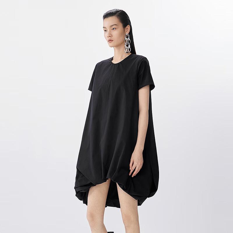 JNBY 2025 Summer Short Sleeve A-Line Dress