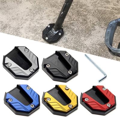 Scooter Motorcycle Bike Kickstand Extender Foot Side Stand Extension Pad Support Plate Anti-skid Enlarged Base