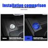 Start Button Cover Ring Engine Start Starter Ring Aluminum Cover Car Interior | Universal