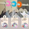 Colorful Plastic Clothing Divider Rings: Round Size Markers for Garments