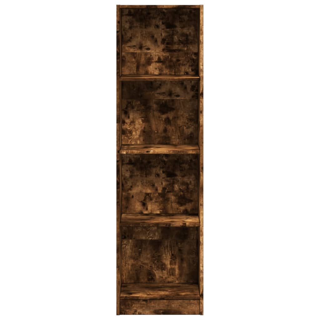 Vidaxl Regał, Przydymiony Dąb, 40X24X143 Cm, Materiał Drewnopochodny