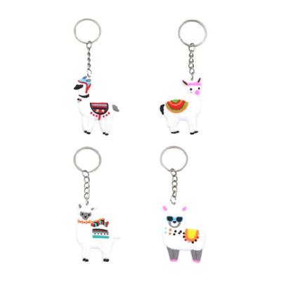 Confezione da 20 Portachiavi a Tema Alpaca Bomboniere Fascino Colorato in PVC Portachiavi Cartone Animato Bomboniera Festa per Appassionati di Moda