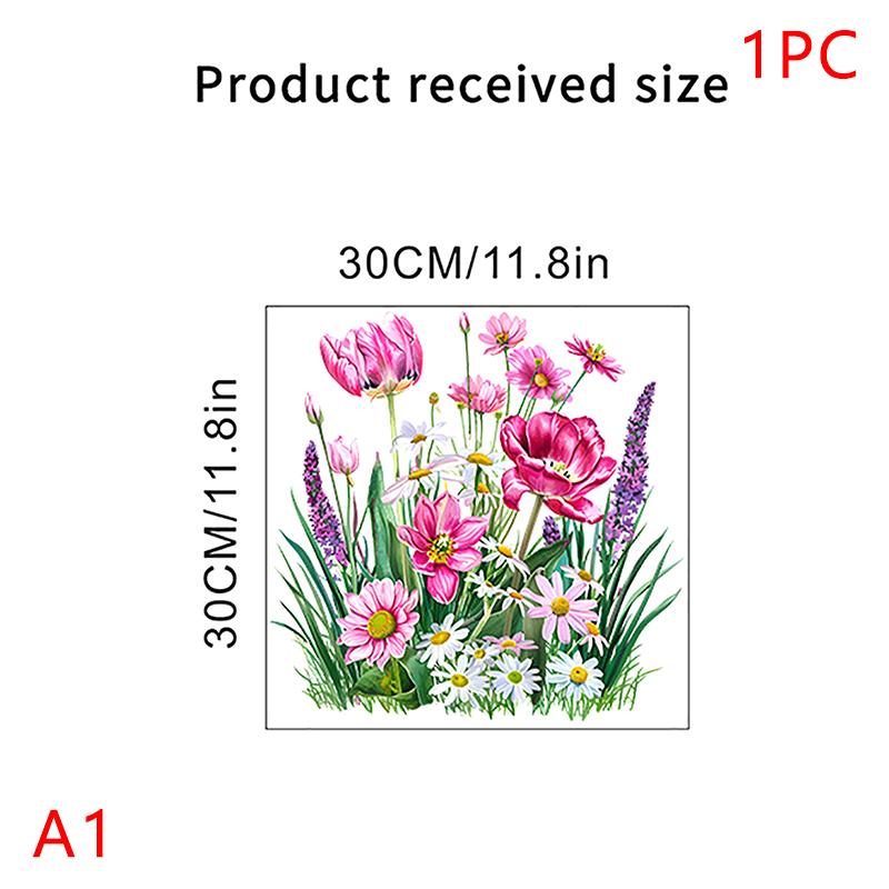 Green Plant Leaves Wall Sticker Bathroom Toilet Sticker Wc Self Adhesive Mural Beautify Flower Home Decoration Decals Bathroom